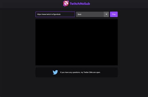 An extension to watch sub only VOD on Twitch